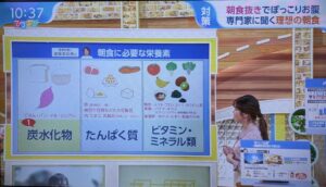 【テレビ出演】TBSひるおび「バランスの良い食事」のイメージ